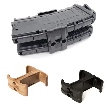 

Polyester Clip Rifle Gun Dual Magazine Airsoft Parallel Connector for AR15 M4 MAG59 Coupler Link Magazine Speed Loader Accessory