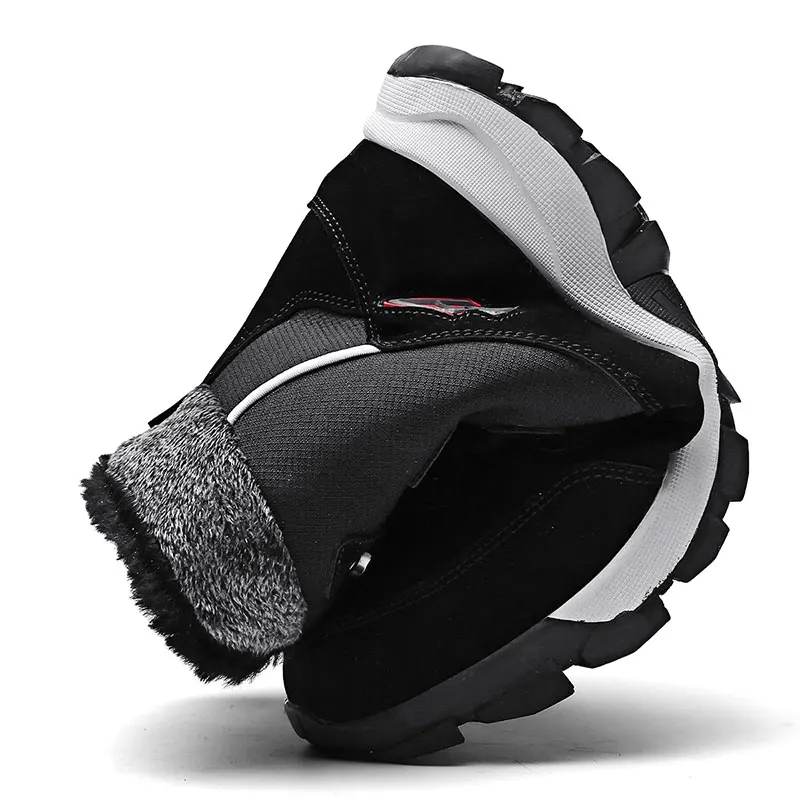 Cena Winter Warm Snow Boots Men Fur Shoes Casual Non slip Men Sneakers Waterproof Walking Shoe Plush Footwear Zapatos Hombre Big Size