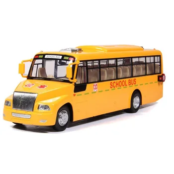 

High Simulation 1:32 Scale School Bus Model Children Bus Toys Metal Model Vehicle Kids Toys Collection