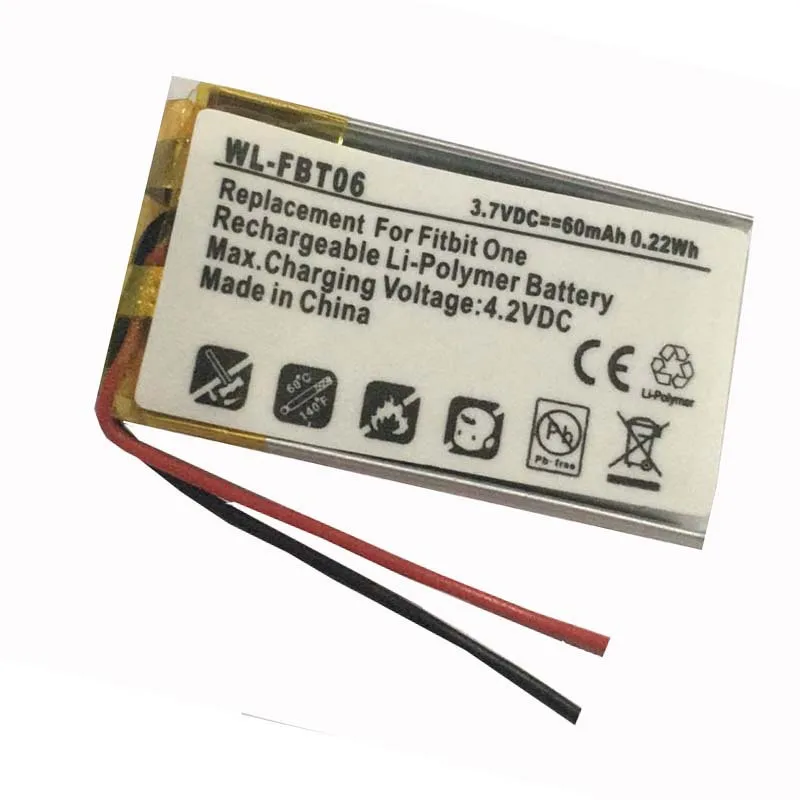 

ZHUJI 60mAh Battery for Fitbit One smart Watch,LSSP281324AB