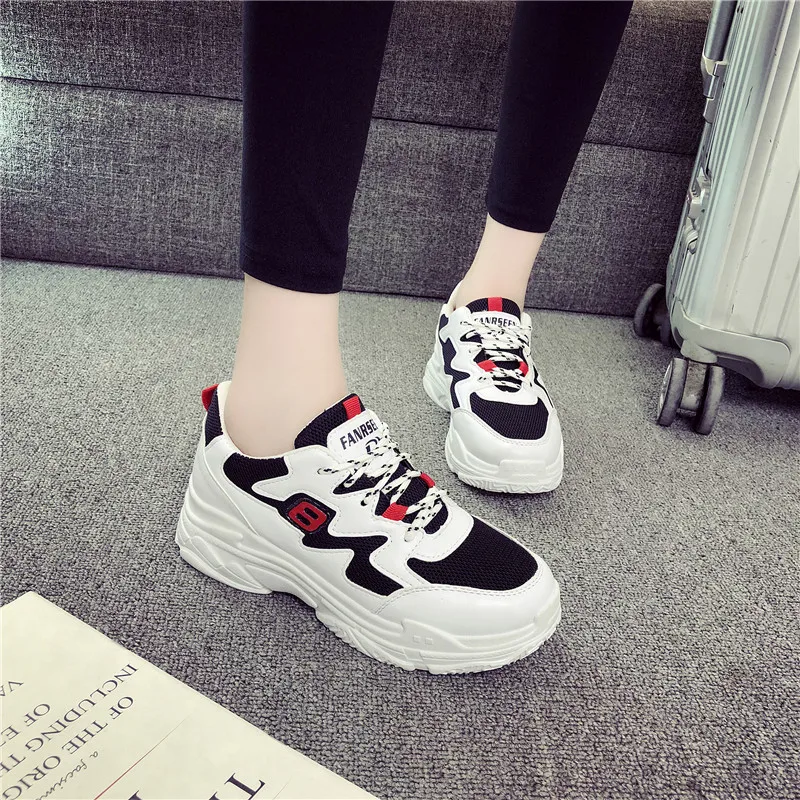 

Summer Style White Shoes Sports Korean-style Versatile 2019 Students Daddy Punched Sheet Surface Mesh Shoes New Style Adult Flat