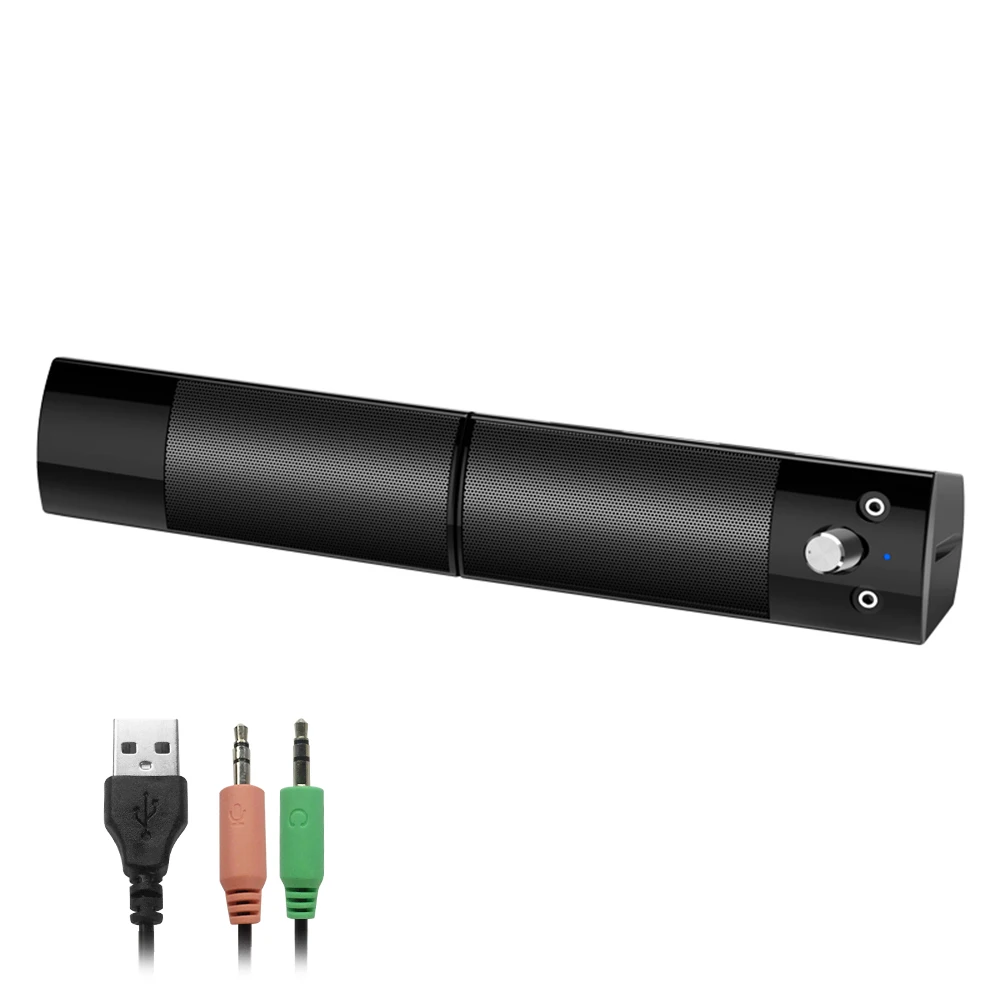 V-117 USB настольный компьютерный динамик стерео домашний сабвуфер Мини двойной динамик 3,5 мм аудио разъем для DVD ТВ ПК ноутбук домашний кинотеатр