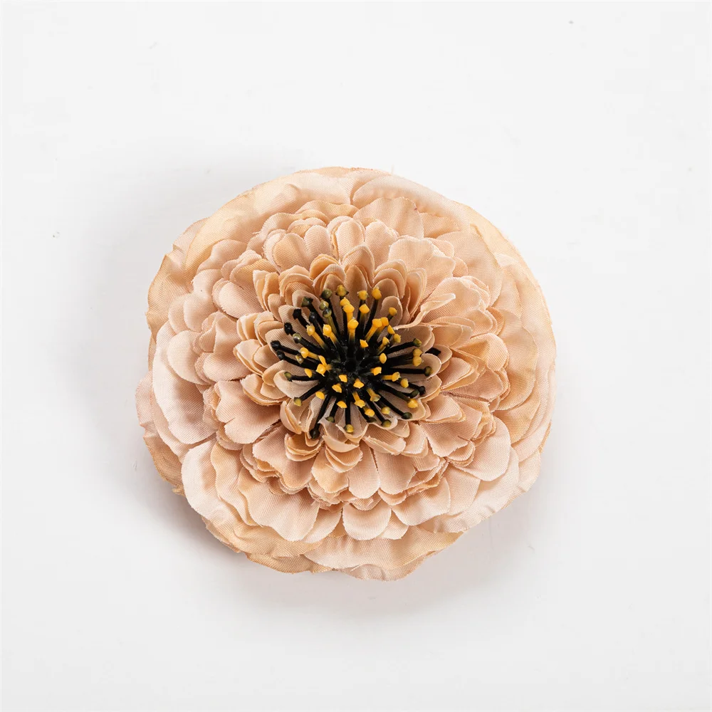 Nanairo 50pcs 9cm Large Silk Artificial Chrysanthemum Flower Heads For Home Wedding Party Decoration DIY Supplies Fake Flowers