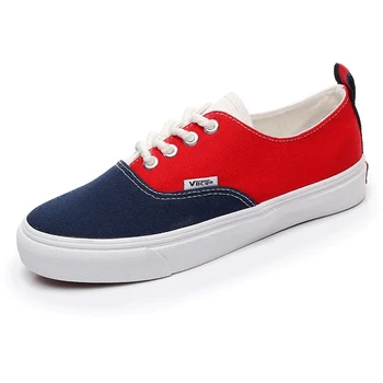 

2018 new breathable mixed color canvas shoes female fashion wild street shoot flat shoes casual shoes.