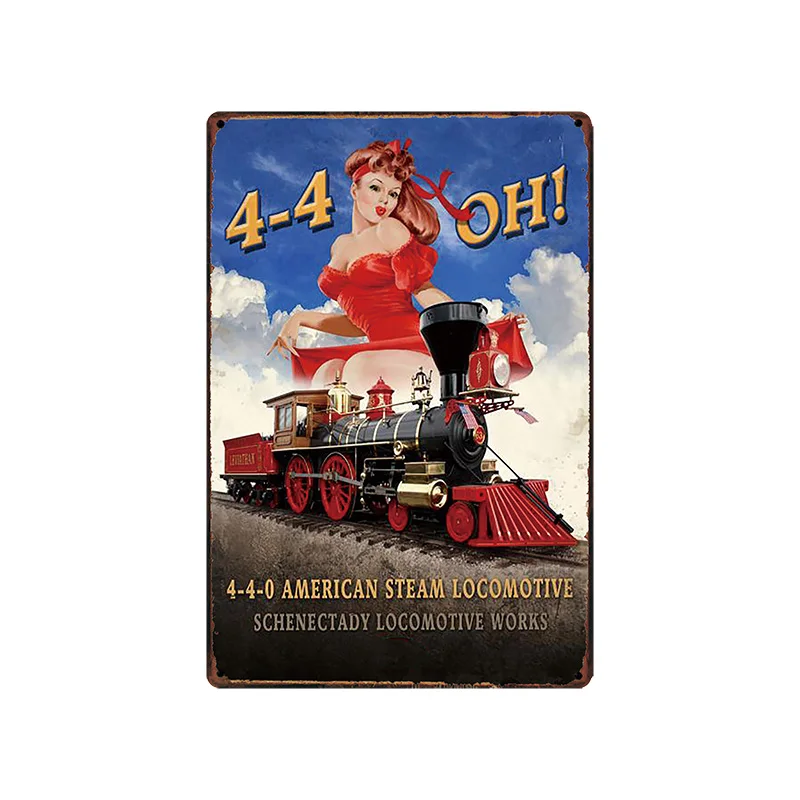 SA-6468 Гаражная Девочка ретро Автомобильная Жестяная Табличка, пластинка металлическая винтажная настенная домашняя Ресторан Бар художественный Декор куадро Наклейка на стену 30X20 см SA-6458A - Цвет: SA-6468