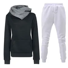 

Sports brand new suit ladies fashion casual track suit polyester fabric zipper cardigan sportswear and sweatpants