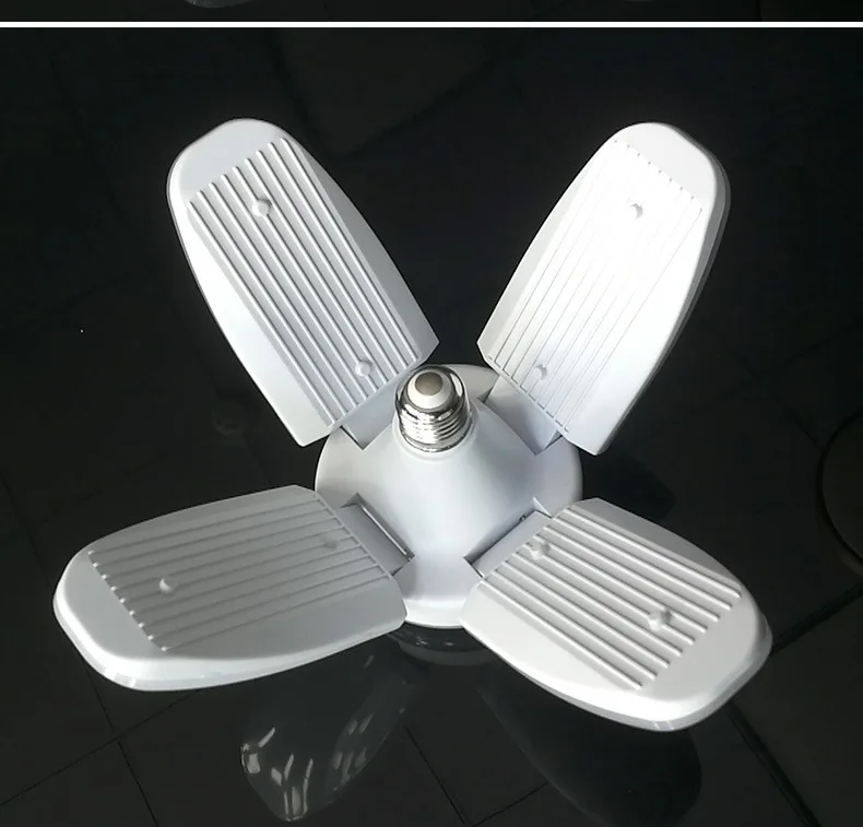 60W 36W E27 B22 светодиодный лампы SMD2835 супер яркий Складной вентилятор угол лезвия