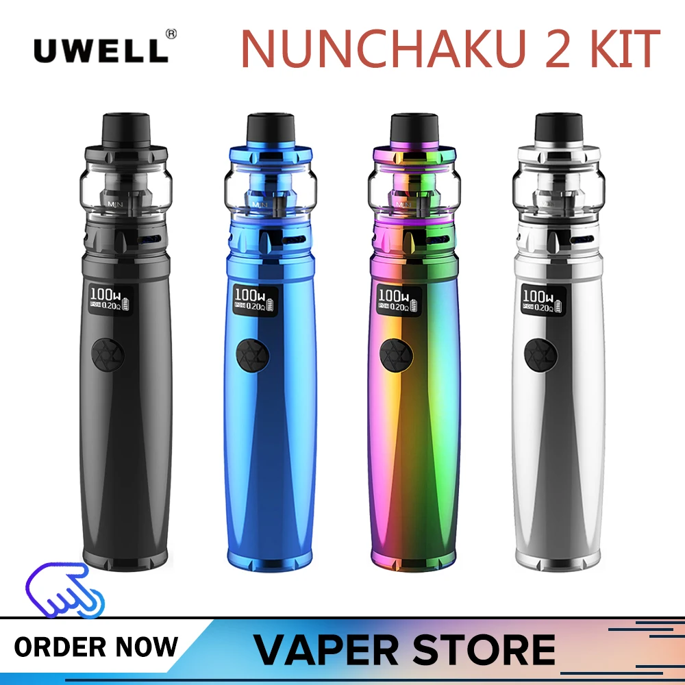 

Pre-Order Original Uwell Nunchaku 2 Vape Kit with Nunchaku 2 Mod and Tank 5ml Capacity 0.14 / 0.2ohm Coil Electronic Cigarette