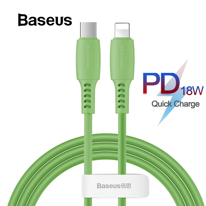 Baseus кабель USB Type C для iPhone Xr 11Pro Max юсб кабель PD 18 Вт Быстрая зарядка type C кабель для iPhone зарядное устройство Macbook Pro usb type C провод зарядка для айфона USB шнур быстрая зарядка