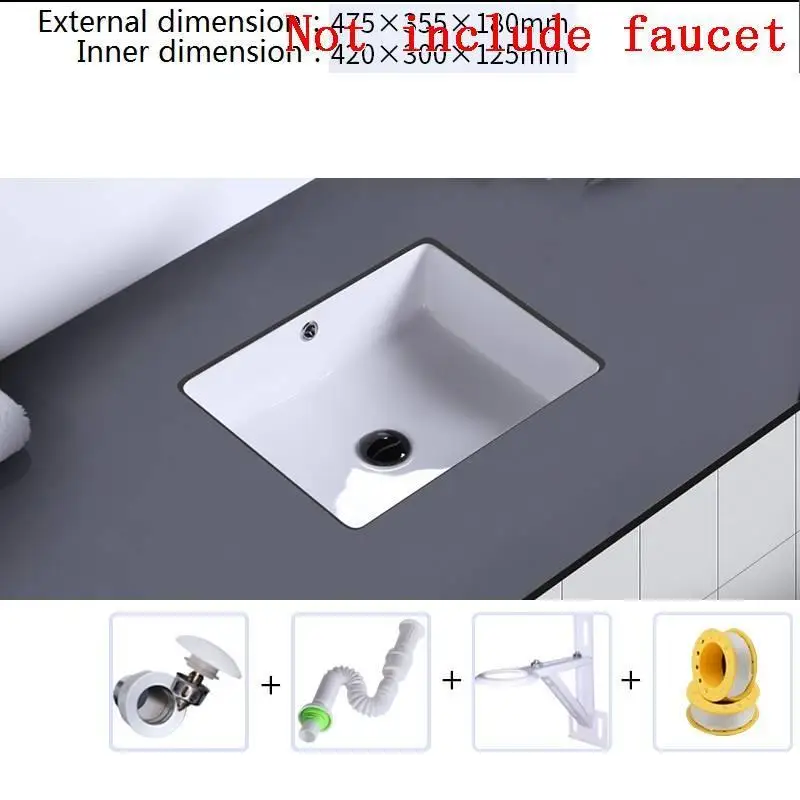 Nablatowa Wasbak Salle Bain Da Appoggio Waschtisch чаша Куба Para Lavabo De Mano Pia Banheiro Ванная раковина умывальник - Цвет: Version C