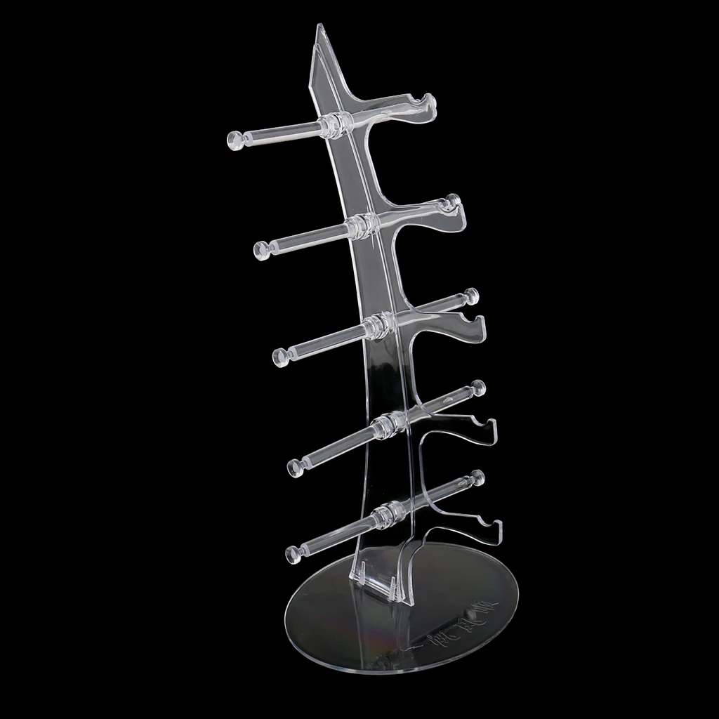 5 Tiers Acrylic Eyeglasses Sunglasses Glasses Display Stand Holder Rack Showcase 5 Tiers Acrylic Eyeglasses Sunglasses Glasses Display Stand Holder Rack Showcase