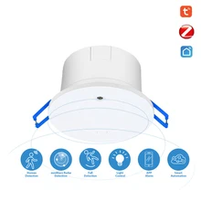Zigbee Human Body Motion Sensor Ceiling Type Tuya Smart Home WiFi APP Alarm Fall Detection Light Control mmWave Radar Detection