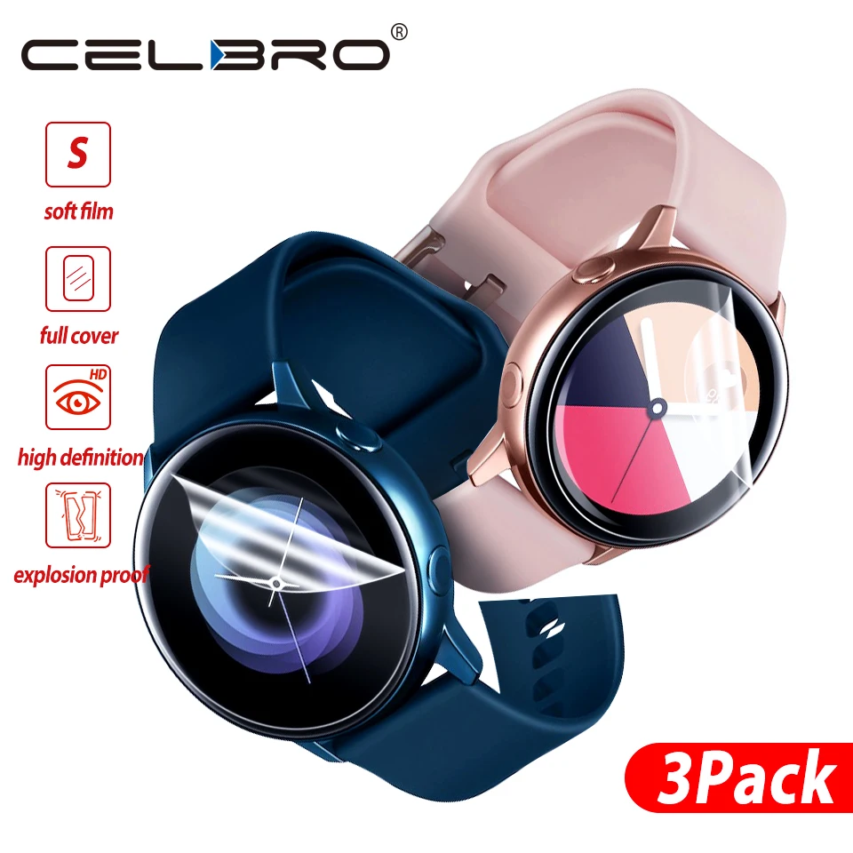 

Clear Hydrogel Film for Samsung Galaxy Watch Active Protector Smartwatch Soft Ultra Thin Screen Film Protection Smart Watch 2 1
