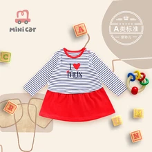 

Baby dress girl baby spring and autumn cotton long sleeve skirt for going out children lady skirt Ruffle