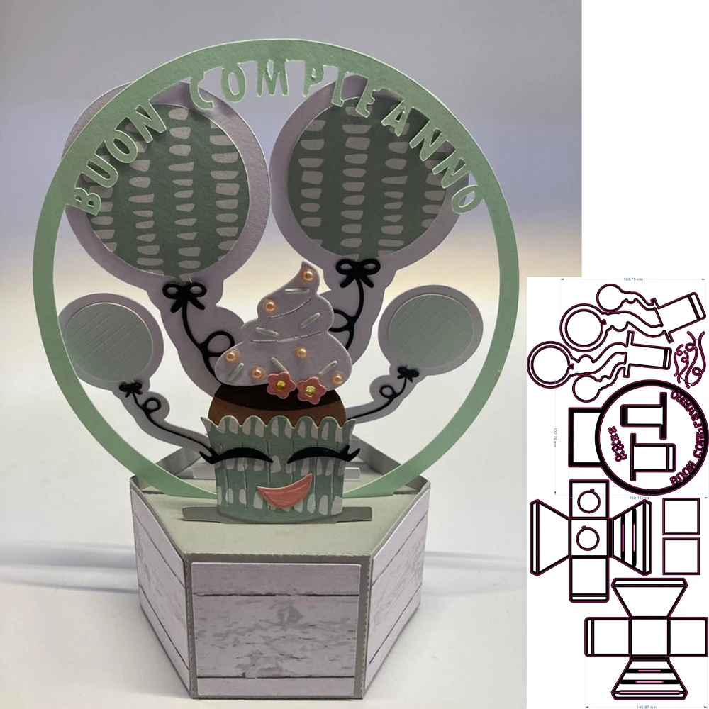 

New hexagon pop-up cardmetal cutting mould pattern scrapbook die embossing DIY handicraft paper card photo album metal