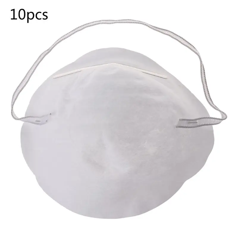 

10* White Disposable Non-Toxic Dust Filter Masks Useful Mask White