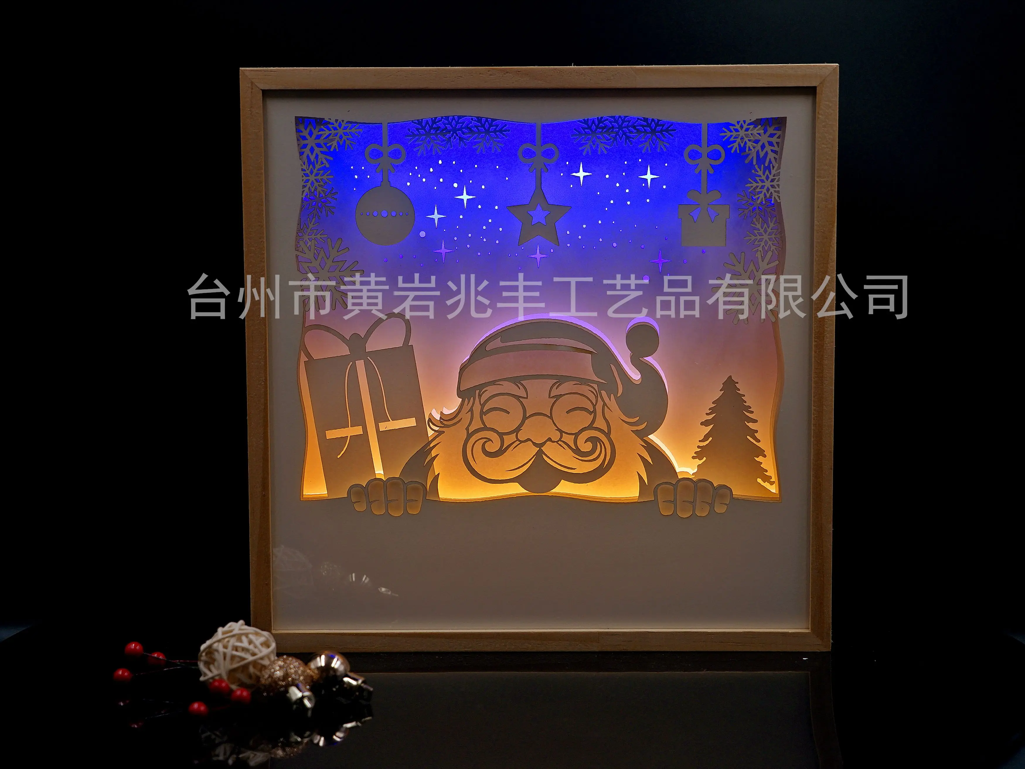 Бумажный врезной светильник 3d led лазерный декоративный свет-тени DIY Поделки USB рождественские украшения - Испускаемый цвет: ZF-90001