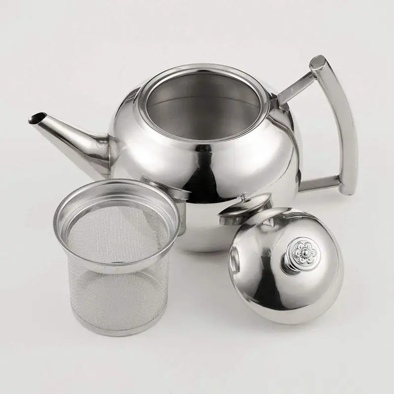 HLZS-1000ML Нержавеющая сталь Чай горшок современный Чай горшок 35oz со съемными Чай Листа Заварки