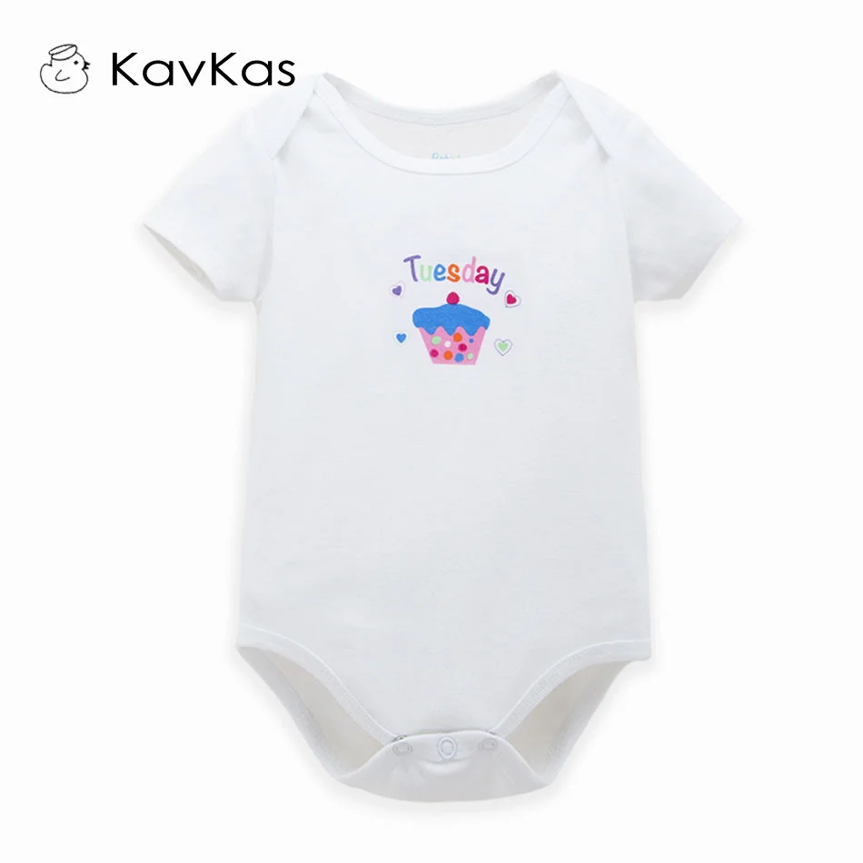 KAVKAS Baby Body Short Sleeve Infant Newborn Wear Baby Girl Bodysuit One Piece Unisex Baby Clothing Sets