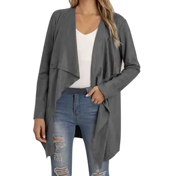 

Loose Knit Cardigan Sweater For Women 2020 Loose Open Stitch Sleeve Autumn Winter Coat Solid Casual Jumper Plus Size Coat #112