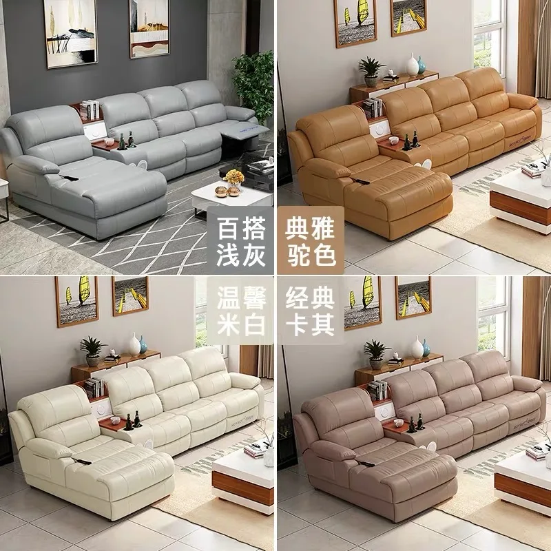 CBMMART современный американский стиль из натуральной кожи откидной диван мебель