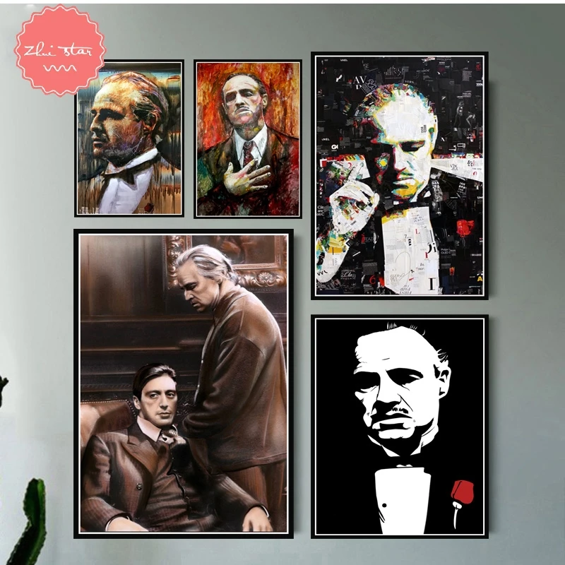 DIY 5D алмазная вышивка Крестный отец Марлон Brando Al Pacino Алмазная крестиком Мозаика