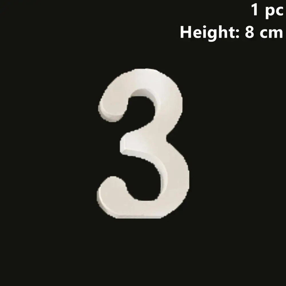 Wood Number 3 Taoup A-Z деревянные буквы стоящий домашний декор "сделай сам" 0-9 деревянный номер Украшение свадебного стола аксессуары индивидуальное имя любовь женитьба - Цвет: Wood Number 3