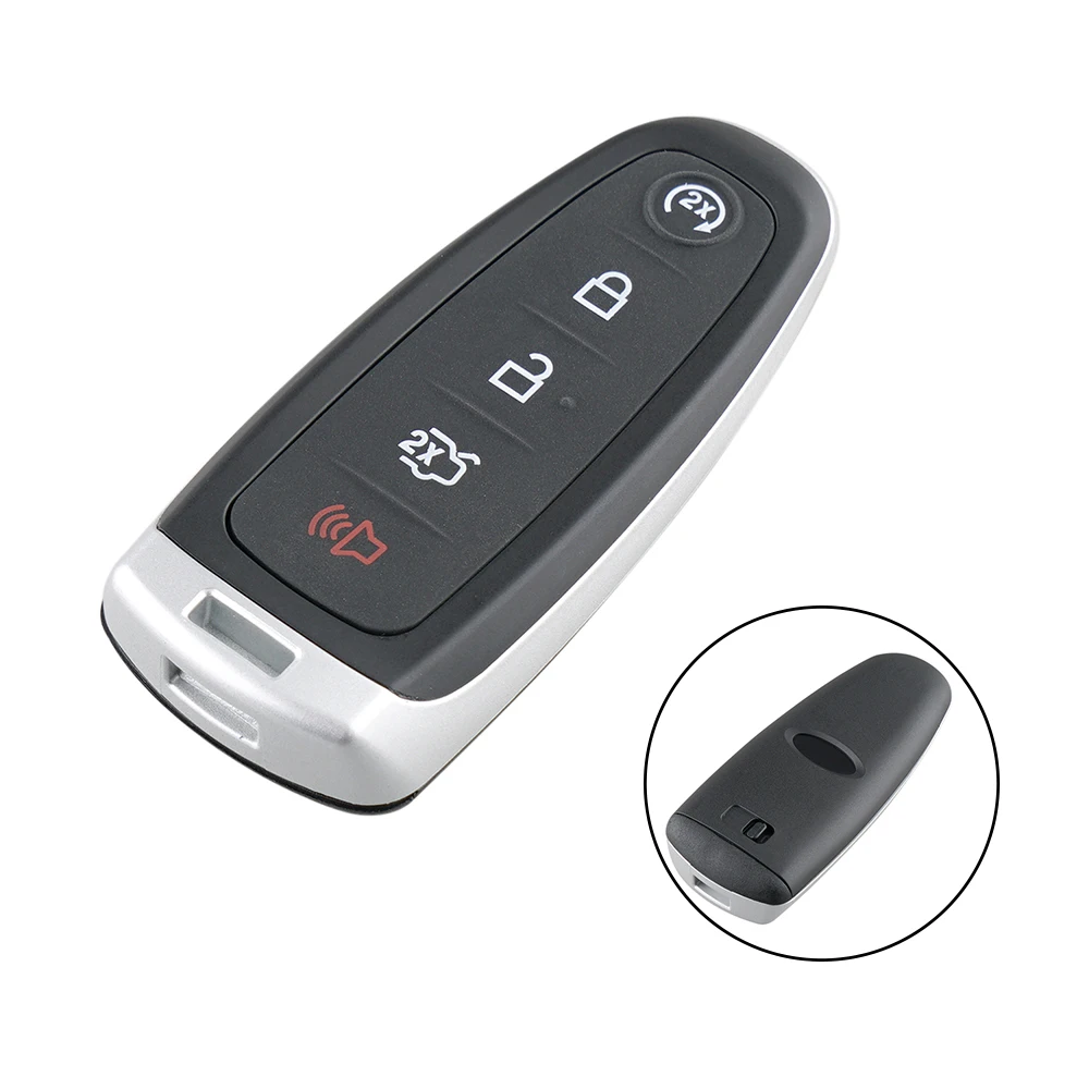

Replacement 5 Button Car Remote Key Shell Fob Case for 2011-2015 Ford Edge Escape Flex Explorer Housing Uncut Blade