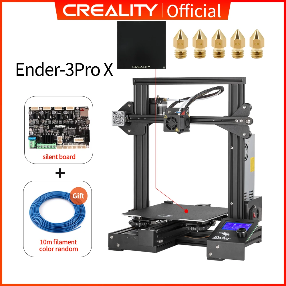 resin printer CREALITY 3D Ender-3 Pro Printer Printing Masks Magnetic Build Plate Resume Power Failure Printing KIT Mean Well Power Supply 3d printers 3D Printers