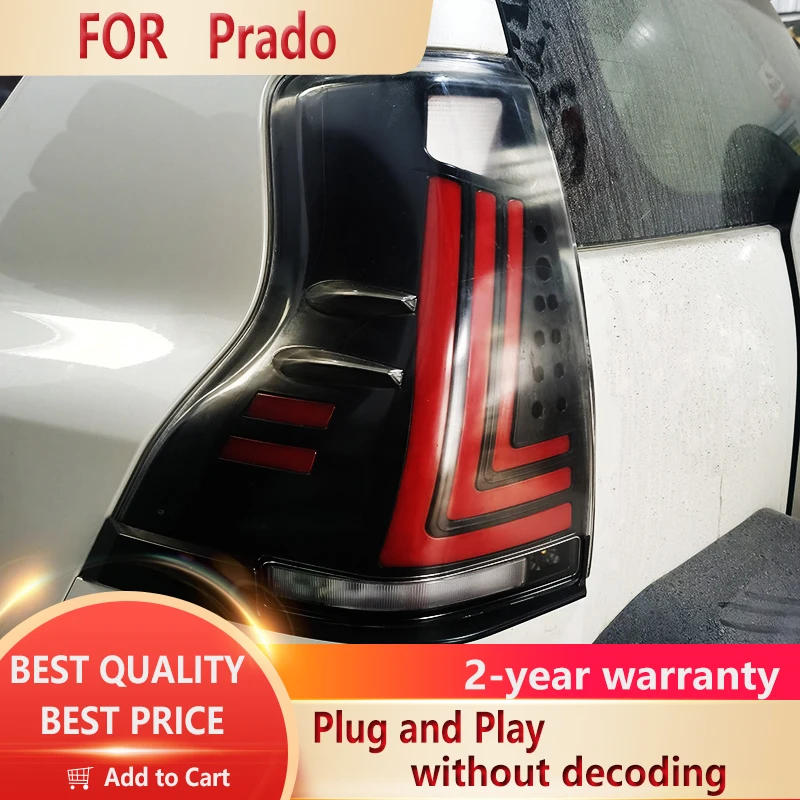 

Задние фонари для Prado 2010-2017 Prado 2700 4000 LC150, светодиодные задние фонари DRL, сигнальные тормозные задние автомобильные аксессуары