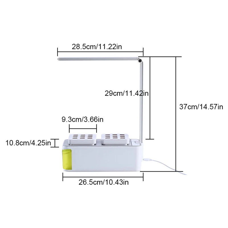 Умный набор для садовых трав светодиодный светильник для выращивания гидропоники многофункциональная настольная лампа садовые растения цветок гидропоника, шатер для выращивания коробка(E