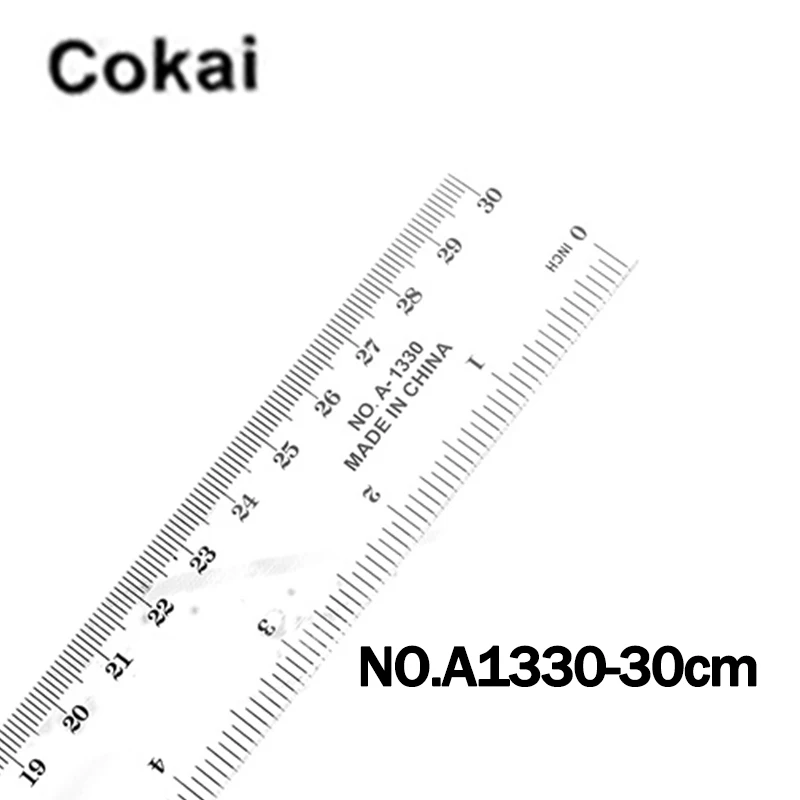 Cokai-A1330-30cm Jindsihou/Cokai/для кулинарно-деликатесной продукции прозрачный Пластик квадратный линейка 15/20/30 см инструмент для измерений прямая Линейка Многофункциональный рисования правителей - Цвет: Cokai-A1330-30cm