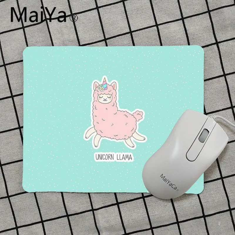 Maiya высокое качество Альпака лама милые животные уникальная настольная панель коврик для игровой мыши Лидер продаж подставка под руку мышь