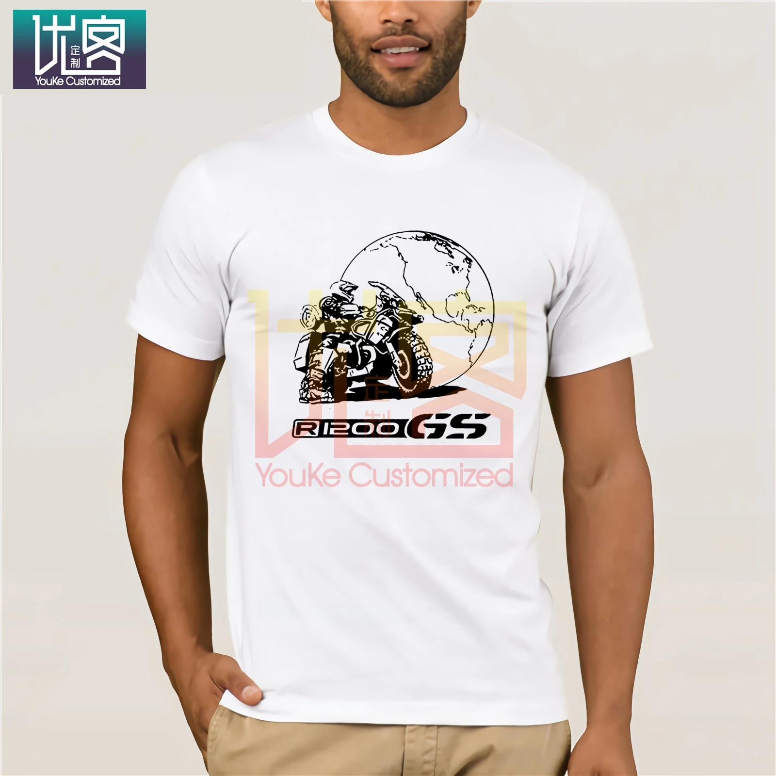 2020 Новая мужская футболка модная Motorrad R1200Gs R 1200 Gs Adventure горячая Распродажа 100%