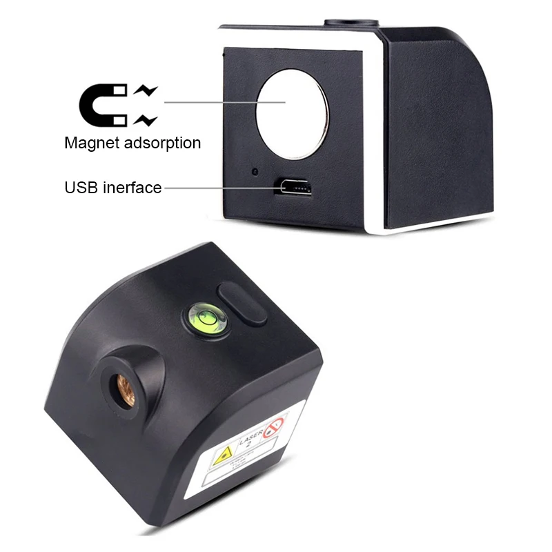 2 Lines MINI Laser Level Meter Red Green Laser Vertical Horizontal Line Measurement Spirit Level Indoor Rechargeable Leveling