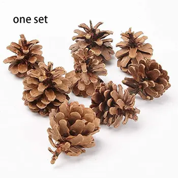 

2020 Hot 1 Set 1kg Mini Decorative Pinecone For Christmas Tree Toppers Vase Flower Arrangement Filler Displays Crafts Home Decor