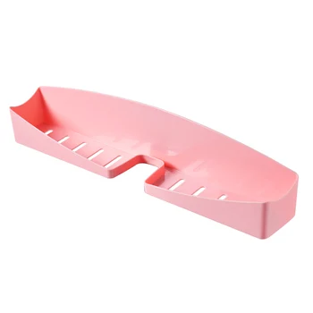 

Adhesive Pink Shampoo Rack Bathroom Accessories Towel Rack Shelf Tap Storage organizer Wall Shower Rack Bathroom Gadgets