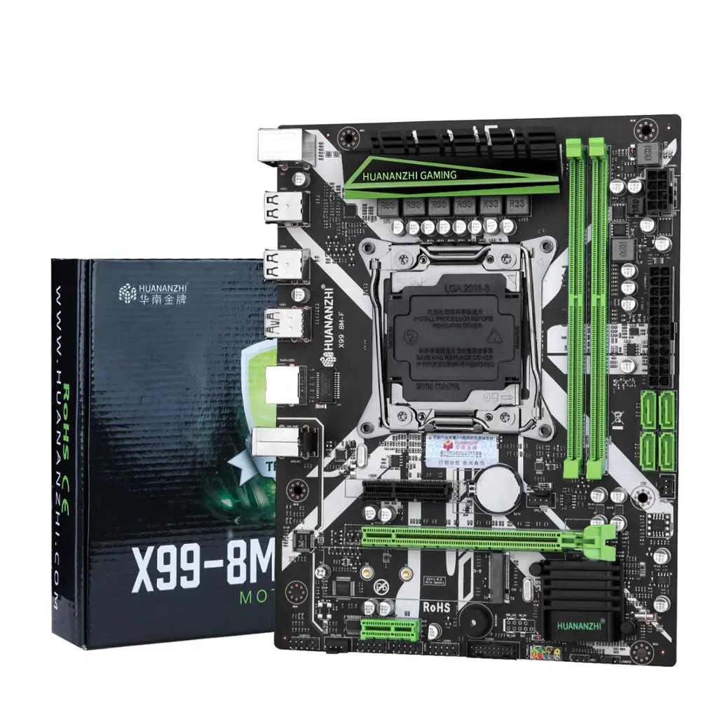 Материнская плата HUANANZHI X99 LGA2011 3 USB3.0 NVME M.2 SSD Поддержка DDR4 REG ECC память и процессор Xeon