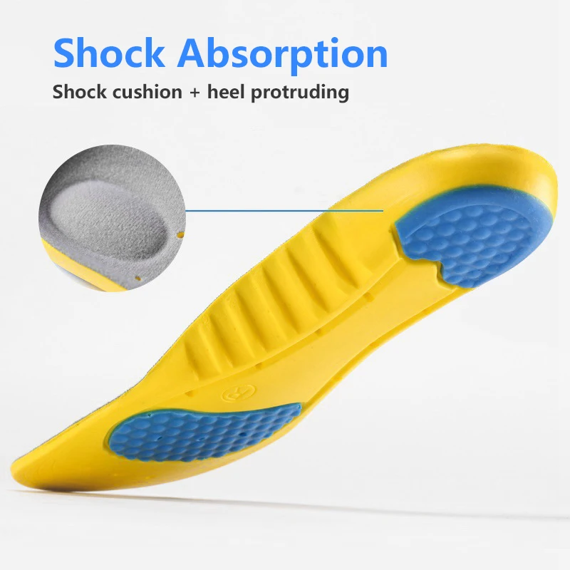 Unisex Shoe Inserts Orthotic Sports Arch Support shoes Insoles Shock Absorption size 34-45