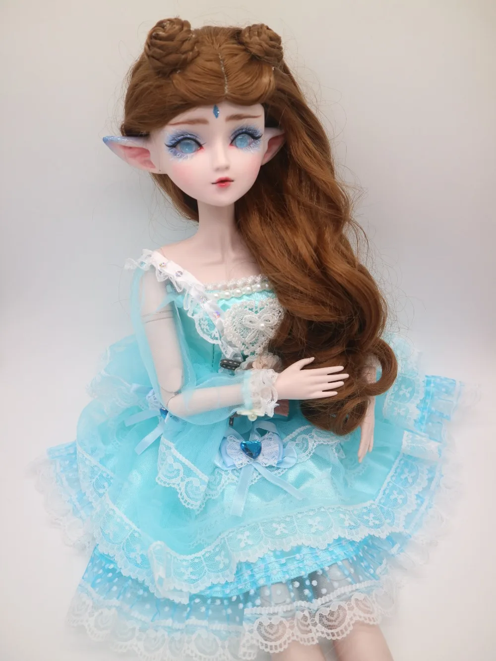 Индивидуальные BJD куклы эльф кукла DIY пластиковая кукла 24 шарнира шарнирная кукла 58 см - Цвет: Doll 8
