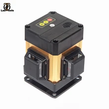 WeiLian Алюминий сплава пульт дистанционного управления 3D12Lines лазерный уровень с батареей и горизонтальный и вертикальный линий работает отдельно лазерной линии