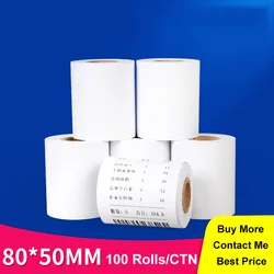 Receipt Printer Paper 80x50mm Thermal Paper for 80mm printer pos machine 12 Rolls mobile bluetooth cash register paper roll