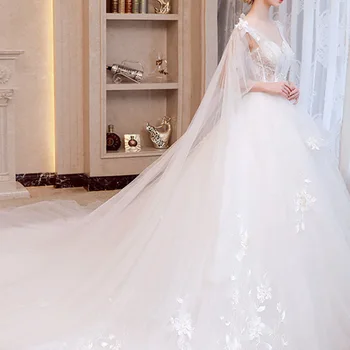 

2020 Promotion Trill Web Celebrity Hepburn Wedding Dress 2020 New Bridal Gowns Female Show Thin, Little French Luxury Trailing