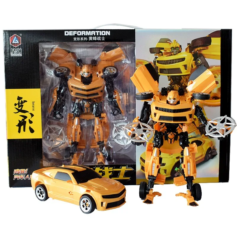 

Cool Hornets Transformation Car Robot Jingang Warrior Transformation Model Boy CHILDREN'S Toy Gift Gift Box