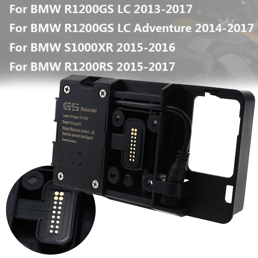 

Зарядное устройство USB для мотоцикла, штатив для BMW R1200GS LC & Adventure 2014 2015 2016 2017 для S1000XR R1200RS