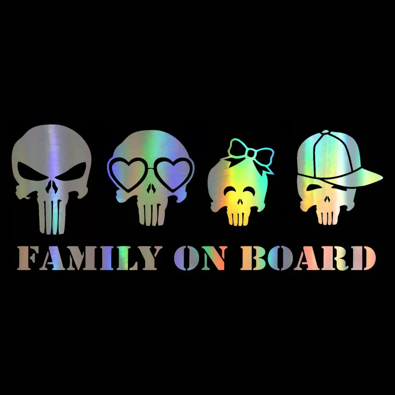 

Reflective Family On Board Car Stickers Decal Bumper Motorcycle For Bmw E46 Cover Scratches Auto Accessories PVC9cm X4cm