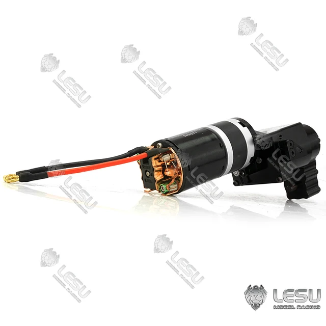 2Speed LESU Metal Transmission Transfer Case 27T Motor Gearbox for 1/14 DIY TAMIYA RC Tractor Truck Dumper Scania Benz VOLVO 5