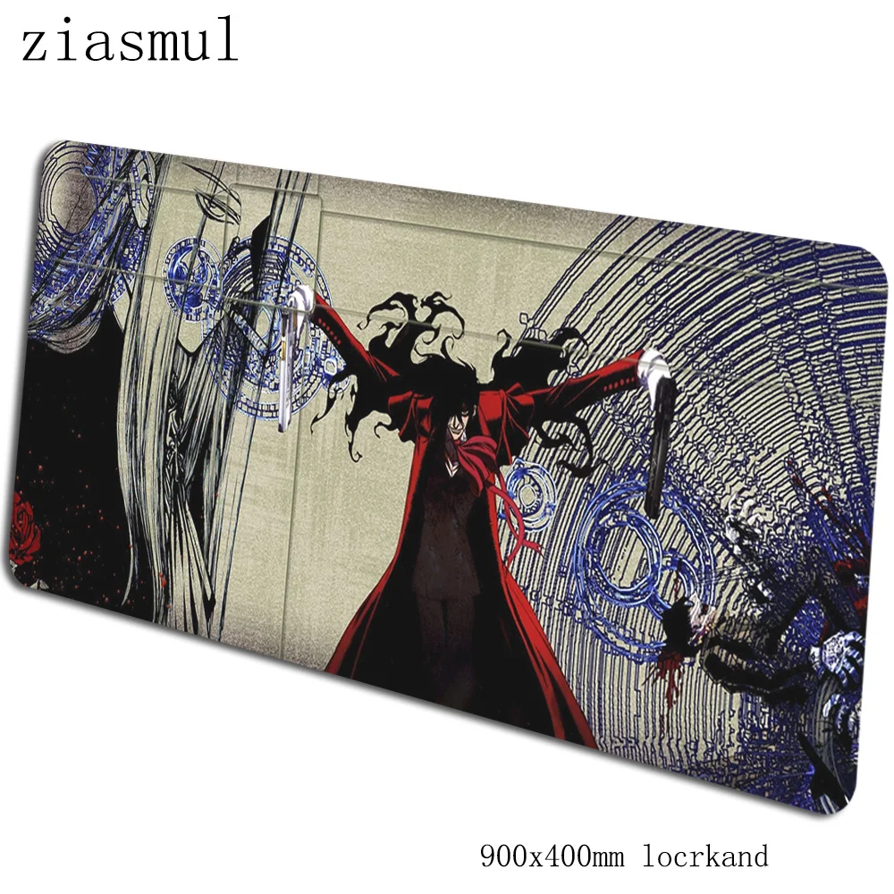 Hellsing коврик для мыши для геймера, высококачественный коврик для мыши 90x40 см, игровой коврик для мыши, большой коврик для мыши locrkand, компьютерный Настольный коврик для мыши - Цвет: pattern 2