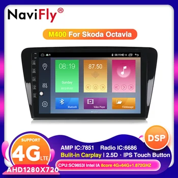 

NaviFly Android 10.0 Car Multimedia Stereo Player For SKODA Octavia 2014 2015 2016 With Gps Navigation DSP Carplay HD1080P