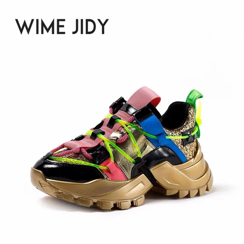 Модные кроссовки женская обувь Новинка 2019 года из вулканизированной кожи на